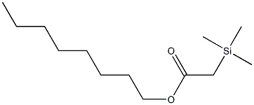 2-[Dimethyl(methyl)silyl]acetic acid octyl ester Struktur