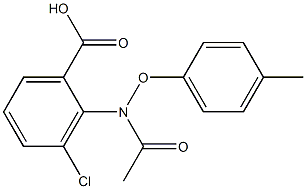 2-[[(4-Methylphenyl)oxy]acetylamino]-3-chlorobenzoic acid Struktur