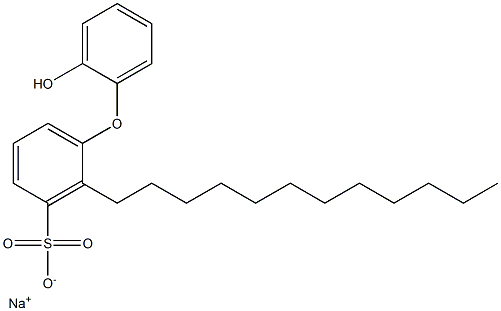 2'-Hydroxy-2-dodecyl[oxybisbenzene]-3-sulfonic acid sodium salt Struktur