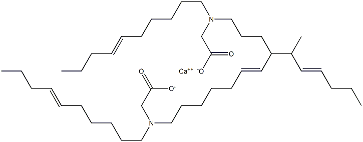 Bis[N,N-di(6-decenyl)aminoacetic acid]calcium salt Struktur