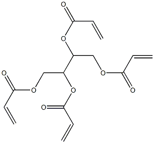 1,2,3,4-Butanetetrol tetrakisacrylate Struktur