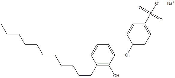 2'-Hydroxy-3'-undecyl[oxybisbenzene]-4-sulfonic acid sodium salt Struktur