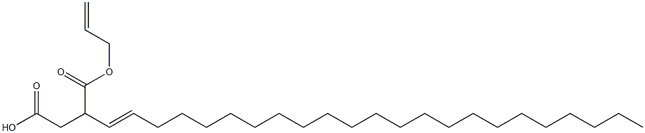 3-(1-Tricosenyl)succinic acid 1-hydrogen 4-allyl ester Struktur