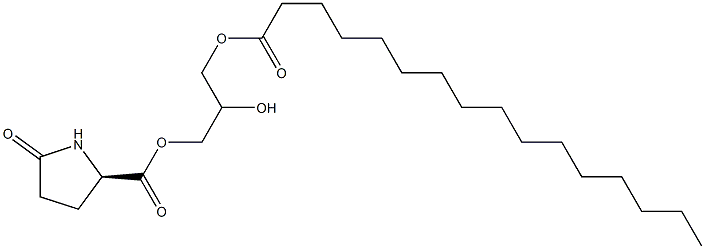 1-[(D-Pyroglutamoyl)oxy]-2,3-propanediol 3-hexadecanoate Struktur