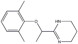 2-[1-(2,6-Dimethylphenyloxy)ethyl]-3,4,5,6-tetrahydropyrimidine Struktur