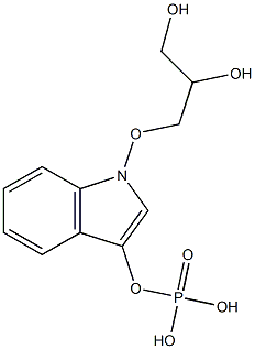 3-Indolyl-D-glycerol 3'-phosphate Struktur