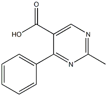 2-Methyl-4-phenylpyrimidine-5-carboxylic acid Struktur