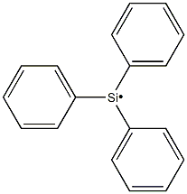 Triphenylsilyl radical Struktur