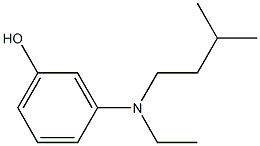 3-[Ethyl(3-methylbutyl)amino]phenol Struktur