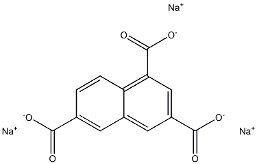 1,3,6-Naphthalenetricarboxylic acid trisodium salt Struktur