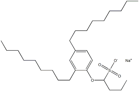 1-(2,4-Dinonylphenoxy)butane-1-sulfonic acid sodium salt Struktur