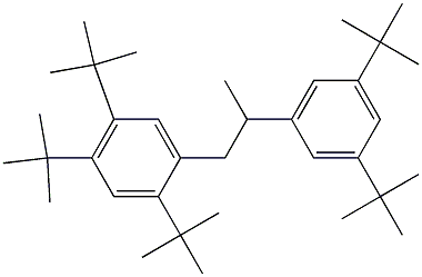 1-(2,4,5-Tri-tert-butylphenyl)-2-(3,5-di-tert-butylphenyl)propane Struktur