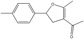 2-Methyl-3-acetyl-5-(4-methylphenyl)-4,5-dihydrofuran Struktur