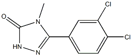 4-Methyl-5-(3,4-dichlorophenyl)-2H-1,2,4-triazol-3(4H)-one Struktur