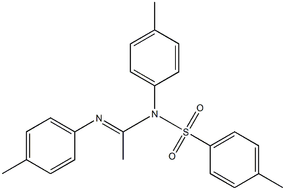 N1-Tosyl-N1,N2-bis(p-methylphenyl)acetamidine Struktur