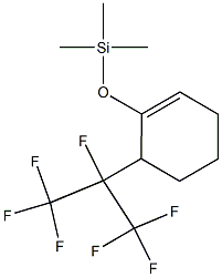 1-(Trimethylsiloxy)-6-(heptafluoroisopropyl)-1-cyclohexene Struktur