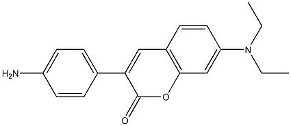 7-(Diethylamino)-3-[4-aminophenyl]coumarin Struktur