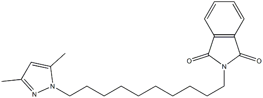 2-[10-(3,5-Dimethyl-1H-pyrazol-1-yl)decyl]-2H-isoindole-1,3-dione Struktur