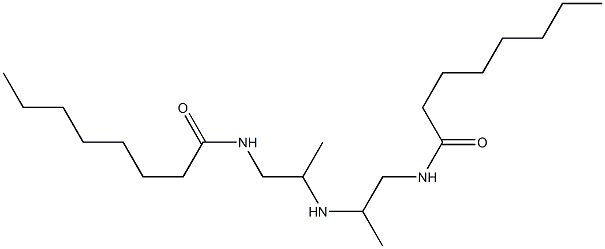 N,N'-[Iminobis(2-methyl-2,1-ethanediyl)]bis(octanamide) Struktur