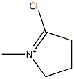 1-Methyl-2-chloro-4,5-dihydro-3H-pyrrole-1-ium Struktur