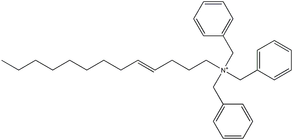 (4-Tridecenyl)tribenzylaminium Struktur