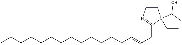 1-Ethyl-2-(2-hexadecenyl)-1-(1-hydroxyethyl)-2-imidazoline-1-ium Struktur