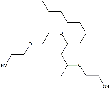 9-Methyl-7-octyl-3,6,10-trioxa-1,12-dodecanediol Struktur