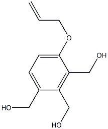 1-Allyloxy-2,3,4-tris(hydroxymethyl)benzene Struktur