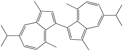 3-(1,4-Dimethyl-7-isopropylazulen-3-yl)-1,4-dimethyl-7-isopropylazulene Struktur