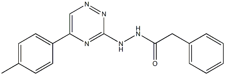 2-Phenyl-N'-[5-(p-tolyl)-1,2,4-triazin-3-yl]acetohydrazide Struktur