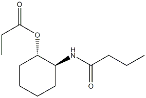 (1S,2S)-2-(Butyrylamino)cyclohexanol propionate Struktur