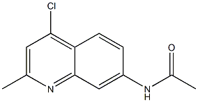 4-Chloro-2-methyl-7-(acetylamino)quinoline Struktur