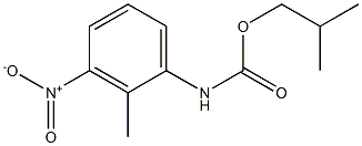 2-Methyl-3-nitrophenylcarbamic acid isobutyl ester Struktur