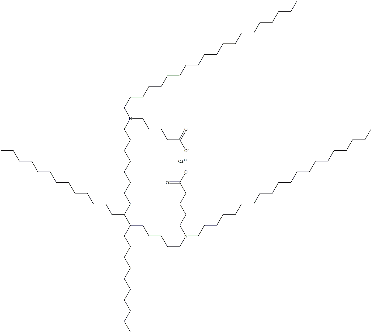 Bis[5-(diicosylamino)valeric acid]calcium salt Struktur