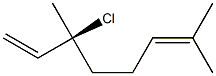 [S,(+)]-3-Chloro-3,7-dimethyl-1,6-octadiene Struktur