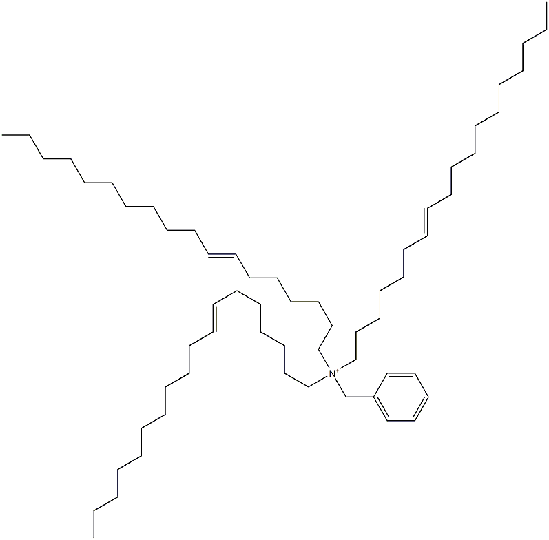 Tri(7-octadecenyl)benzylaminium Struktur