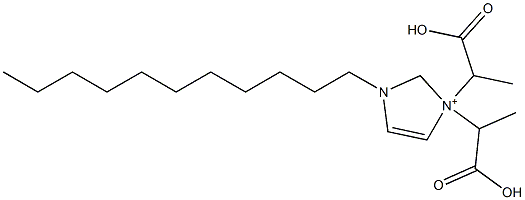 3,3-Bis(1-carboxyethyl)-1-undecyl-4-imidazoline-3-ium Struktur