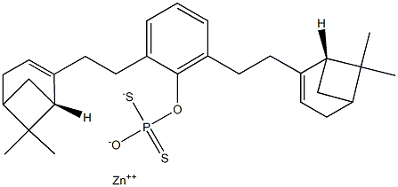 (2,6-Dinonylphenyloxy)dithiophosphonic acid S,S-zinc salt Struktur