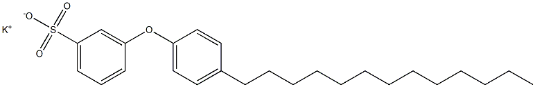 3-(4-Tridecylphenoxy)benzenesulfonic acid potassium salt Struktur