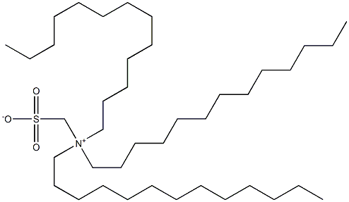 N,N-Ditridecyl-N-sulfonatomethyl-1-tridecanaminium Struktur