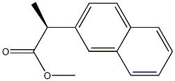 [S,(+)]-2-(2-Naphtyl)propanoic acid methyl ester Struktur