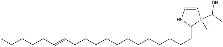 1-Ethyl-1-(1-hydroxyethyl)-2-(13-nonadecenyl)-4-imidazoline-1-ium Struktur