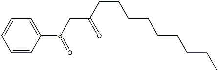 1-(Phenylsulfinyl)undecane-2-one Struktur