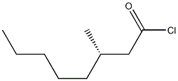 [S,(+)]-3-Methyloctanoyl chloride Struktur