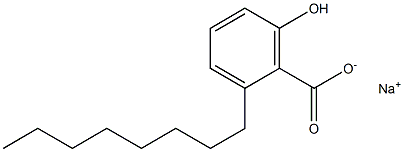 2-Octyl-6-hydroxybenzoic acid sodium salt Struktur