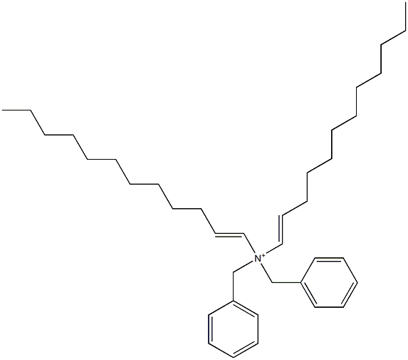 Di(1-dodecenyl)dibenzylaminium Struktur