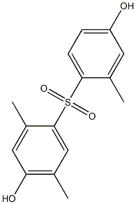 4,4'-Dihydroxy-2,2',5-trimethyl[sulfonylbisbenzene] Struktur