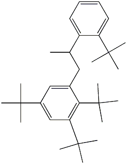 1-(2,3,5-Tri-tert-butylphenyl)-2-(2-tert-butylphenyl)propane Struktur