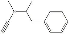 N,1-Dimethyl-2-phenyl-N-ethynylethanamine Struktur