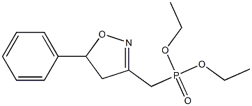 (5-Phenyl-2-isoxazolin-3-yl)methylphosphonic acid diethyl ester Struktur